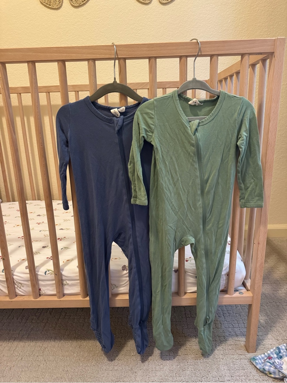 Baby 12-18M Blue & Green Footies